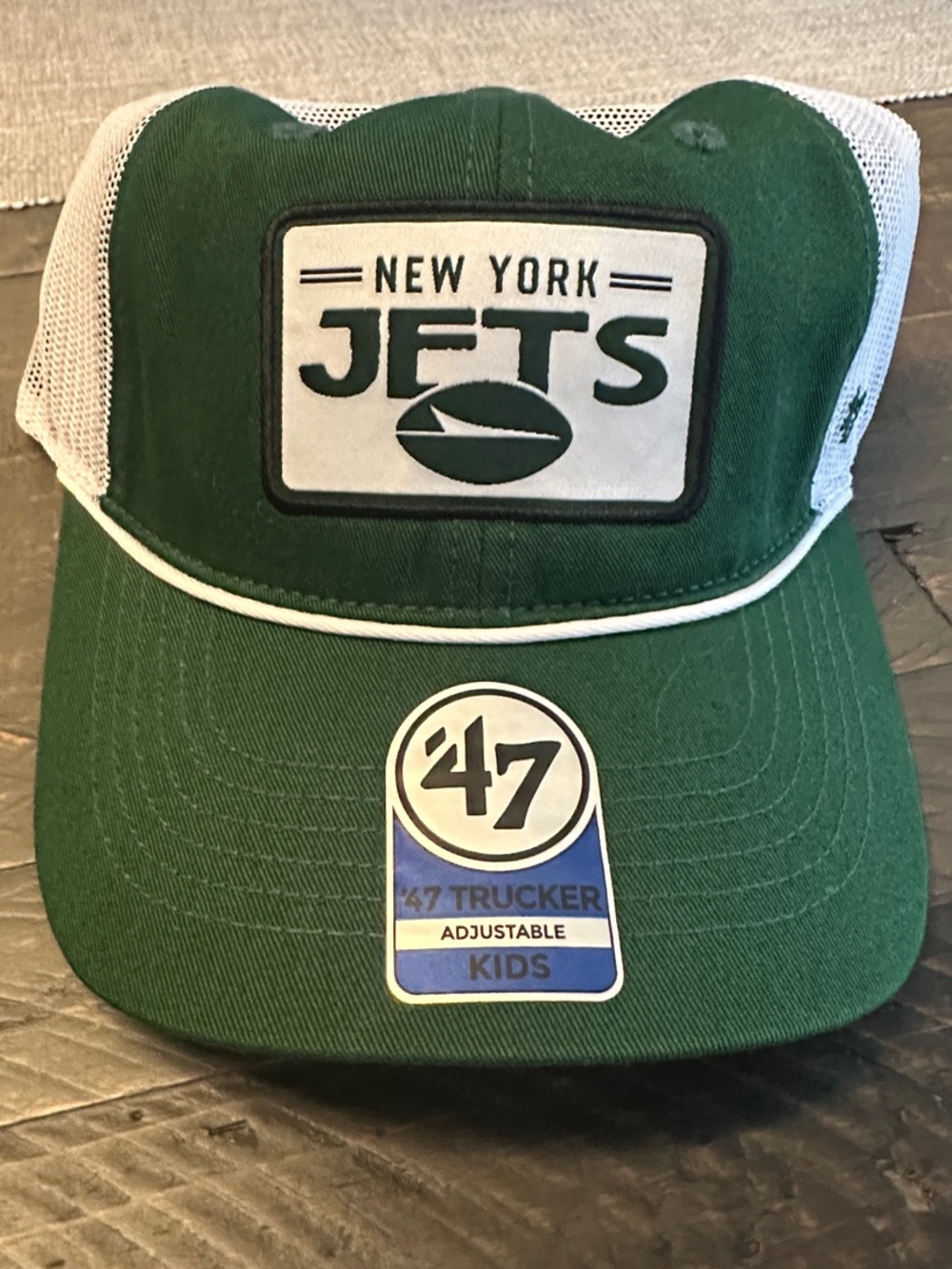 47 Kids New York Jets Green and White Trucker Hat